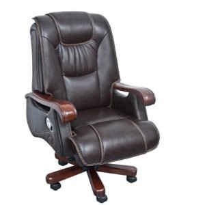 Wooden Leather Chair (FOH-B14003 )