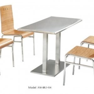 Common Table and Chair Set(FOH-XM13-596)