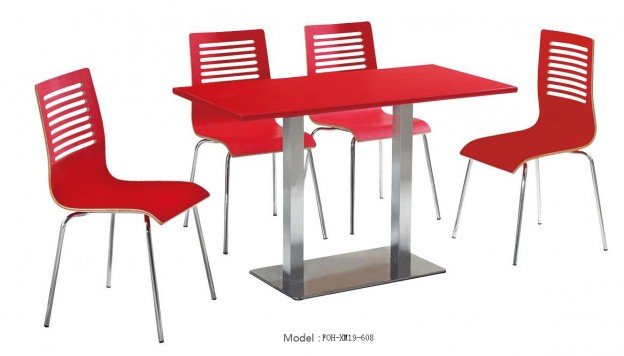 Common Table and Chair Set(FOH-XM19-608)