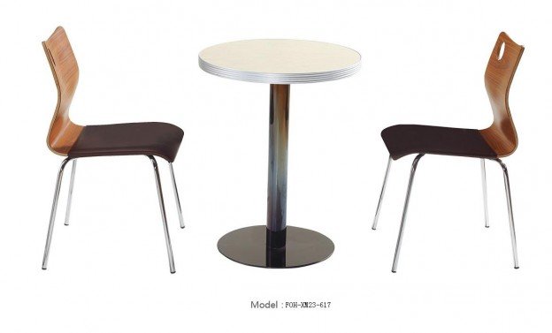 Common Table and Chair Set(FOH-XM23-617)