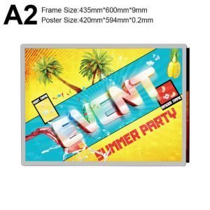 Light Box Sign Display Poster Size A2
