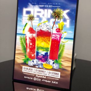 Backlit Advertising Light Box Poster A4 Side-drawing with Semi-tempered Glass (1)