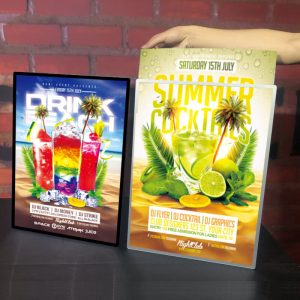 Backlit LED Light Box Backlit Advertising Sign Poster A3 Menu Wall Mounted (14)
