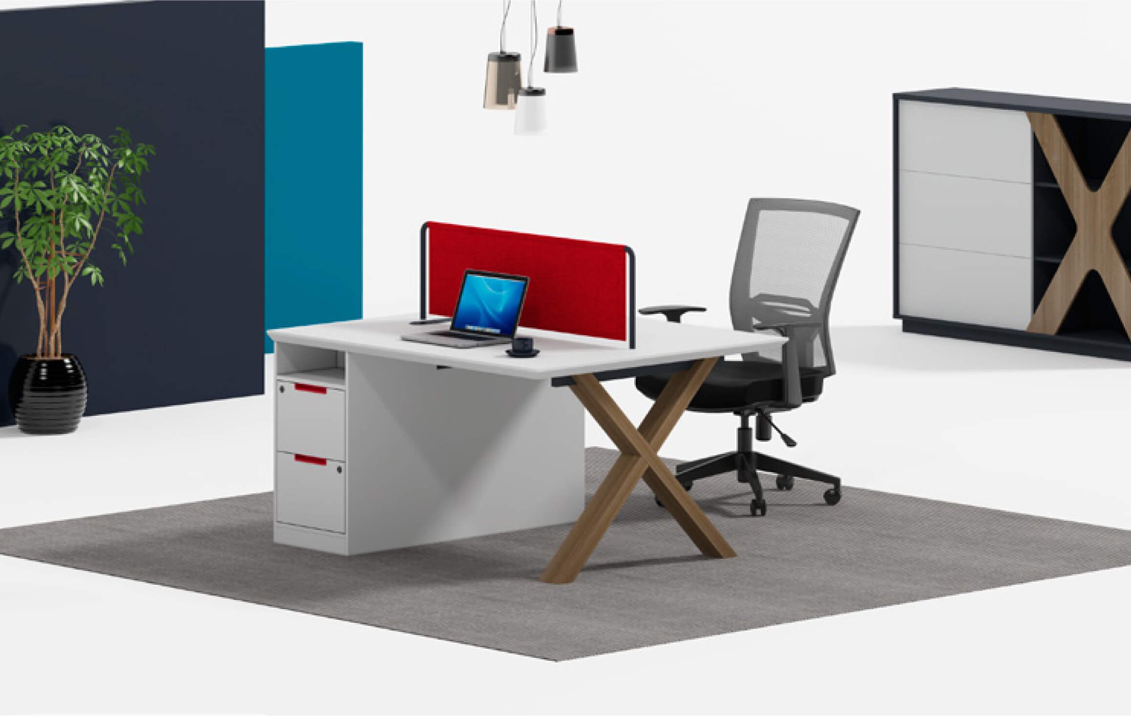 Office Workstation - FOH-FJG06-1