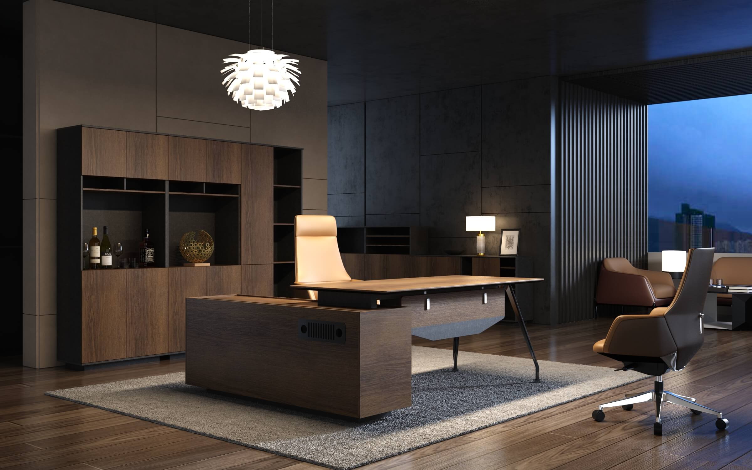 Modern office furniture - FOH-YLED103
