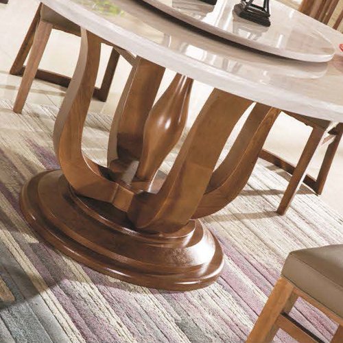 FOH-XY018 - Solid Wood Modern Dining Table Set - Image 4
