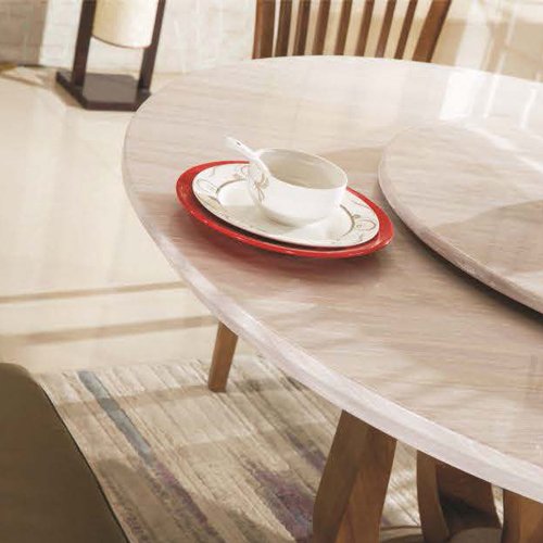 FOH-XY018 - Solid Wood Modern Dining Table Set - Image 2