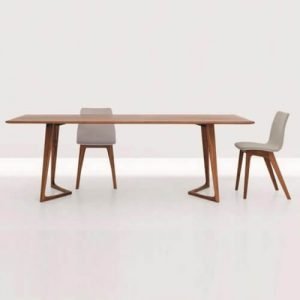 v shaped leg dining table