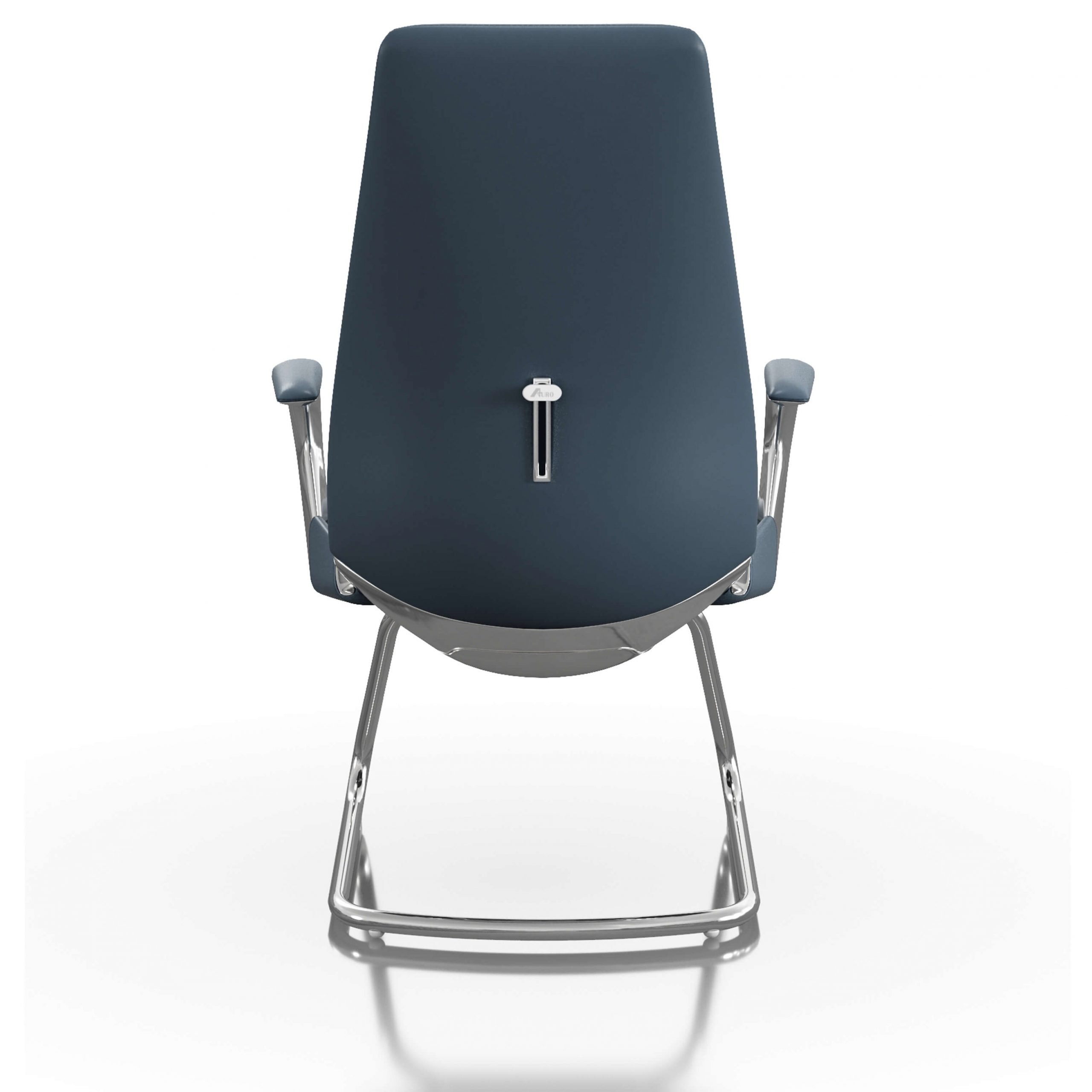 FOH-C1018b1 - Blue Office U Base Chair Loop Armrest