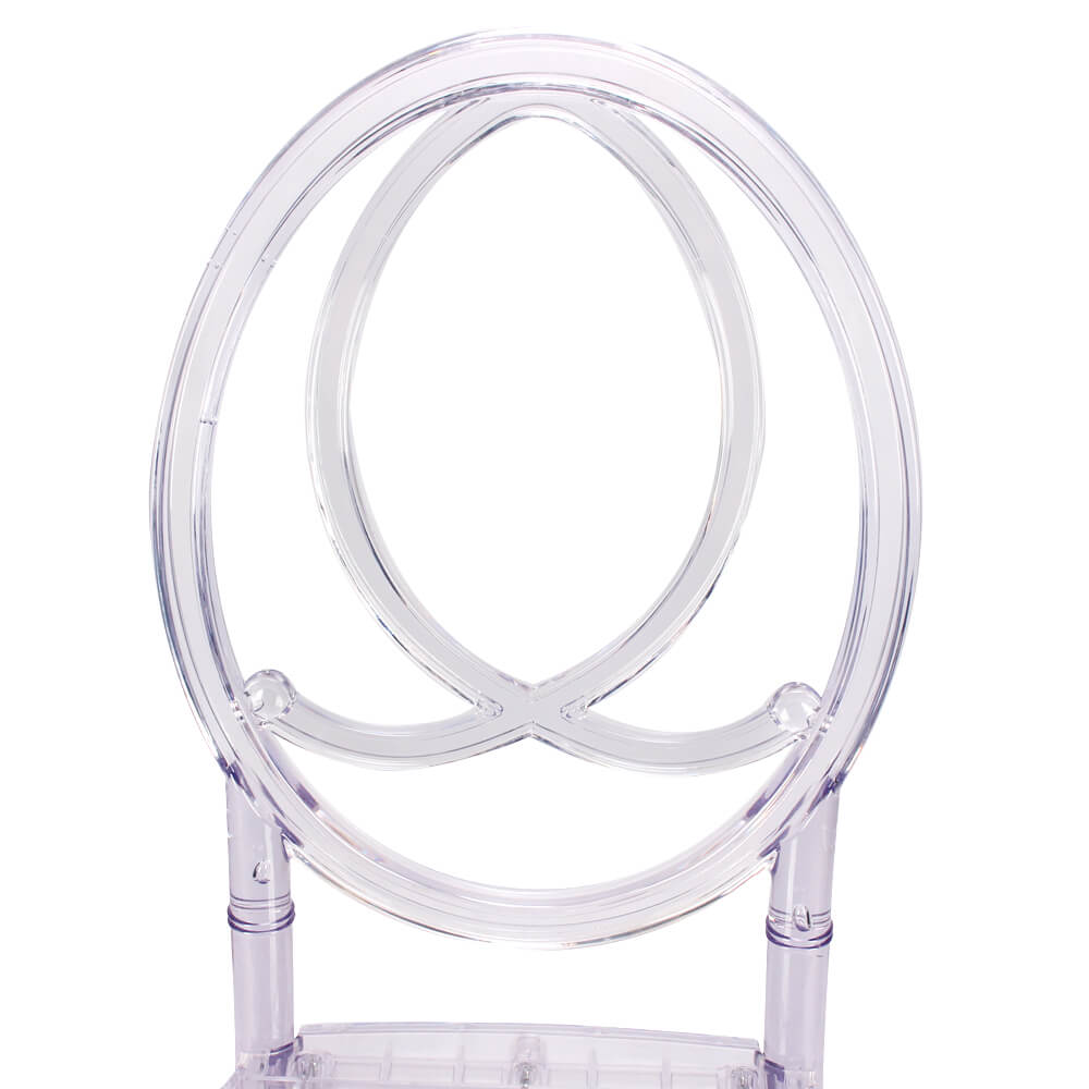 FOH-CF0001 Acrylic Clear Chair Oval Backrest