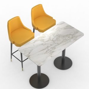 FH-CAMS240404 European Style Luxury Table And Chair Set For Restaurant Furniture
