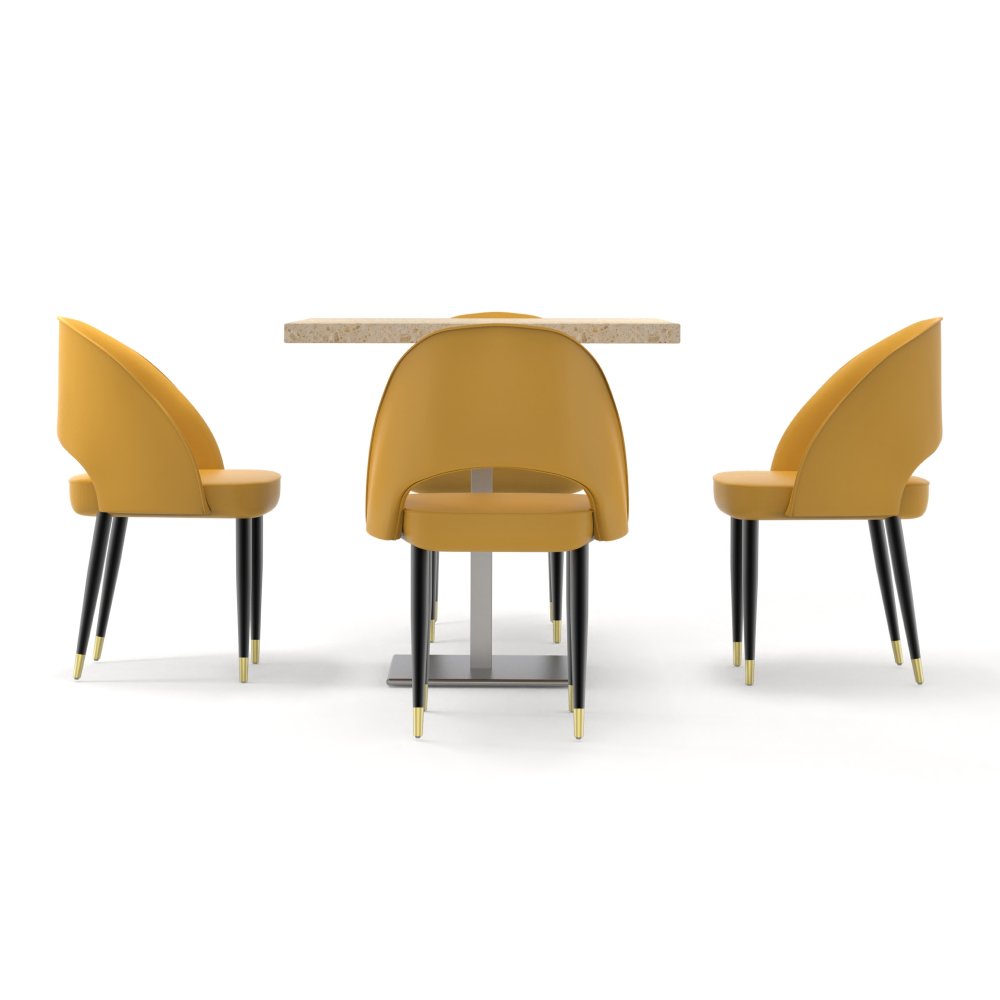 FH-CAMS240405 Customized Good Quality Modern Dining Table and Chairs Set for Dining Room Set - Image 7