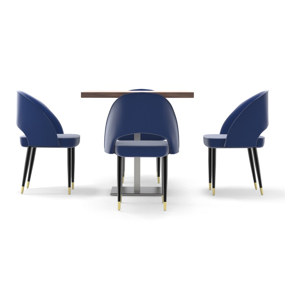 FH-CAMS240407 Customized Dining Room Table And Chair Set For Cafe Fast Food Restaurant Bar Pub Furniture - Image 7