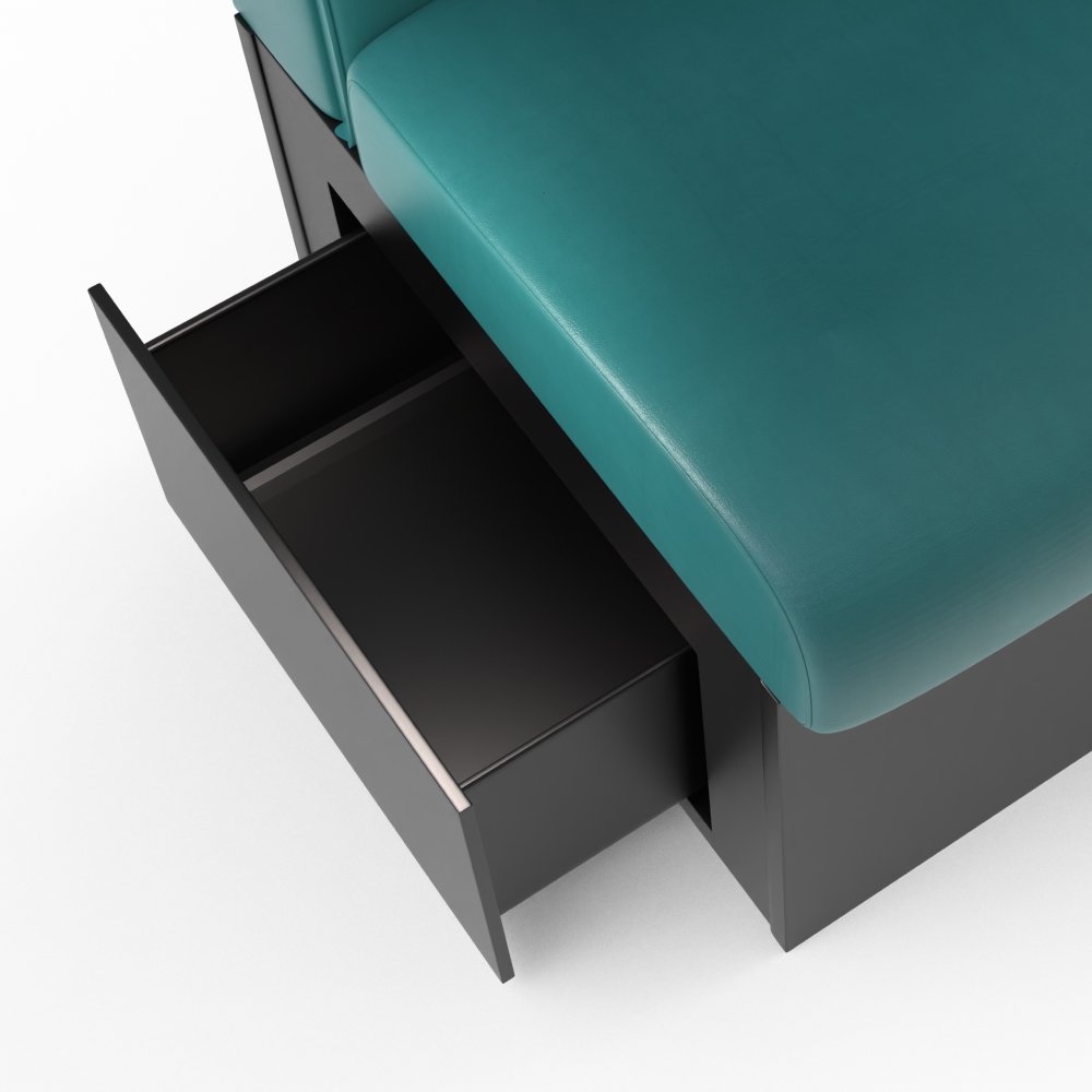 FH-BTWS240503 Customized French Bistro Table And Green Booth Seating Restaurant Furniture For Cafe And Pancakes Shop - Image 9