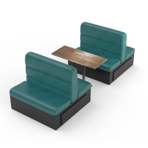 FH-BTWS240504 Customized Commercial Leisure Booth Seat Sofa Restaurant Table And Chair