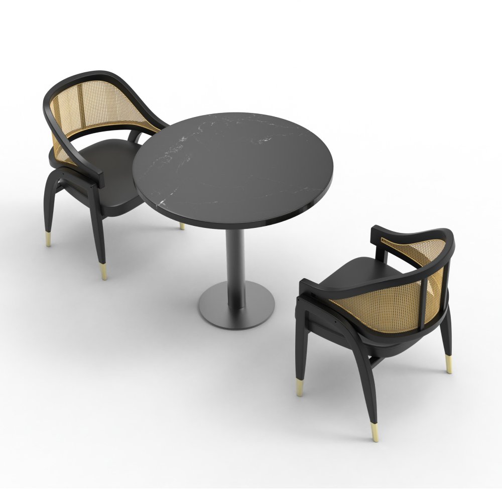 FH-CAMS240502 Customized Modern Luxury Dining Table And Chairs Set Dining Chair For Restaurant Furniture Bar Coffee Shop
