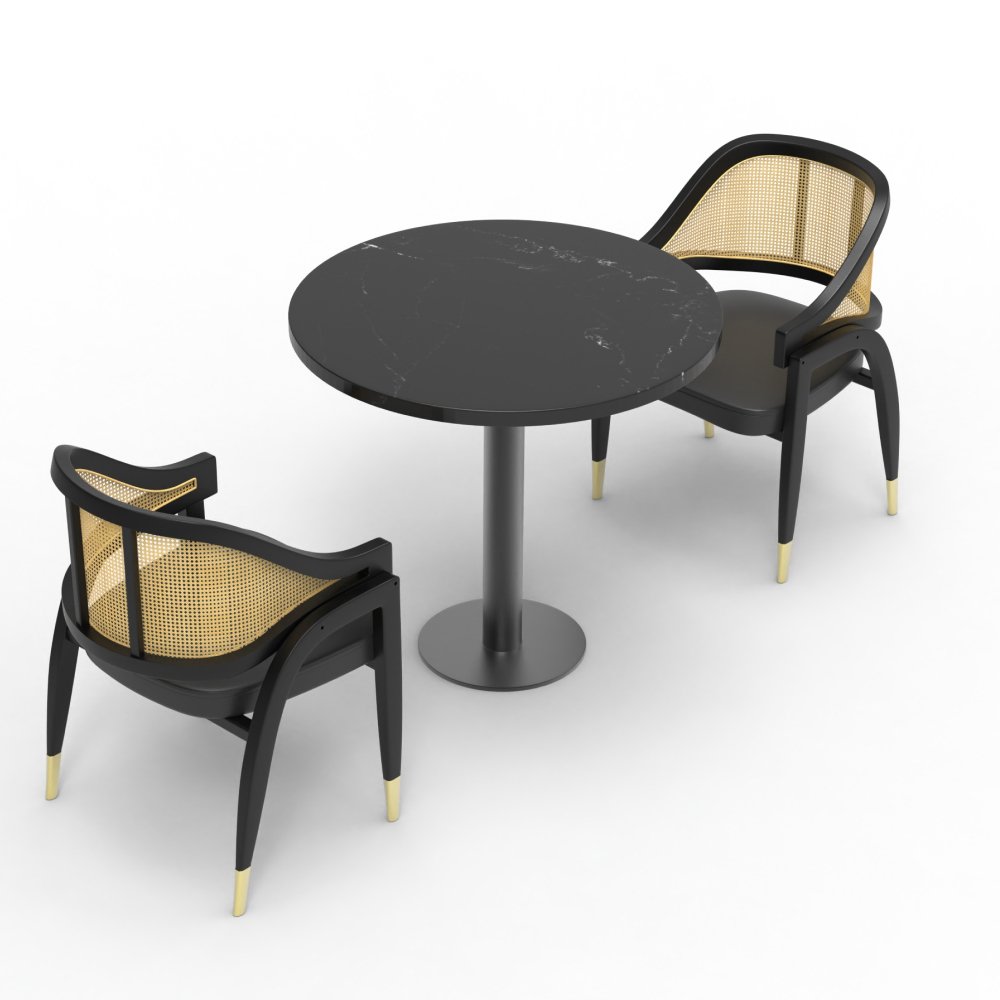 FH-CAMS240502 Customized Modern Luxury Dining Table And Chairs Set Dining Chair For Restaurant Furniture Bar Coffee Shop - Image 7