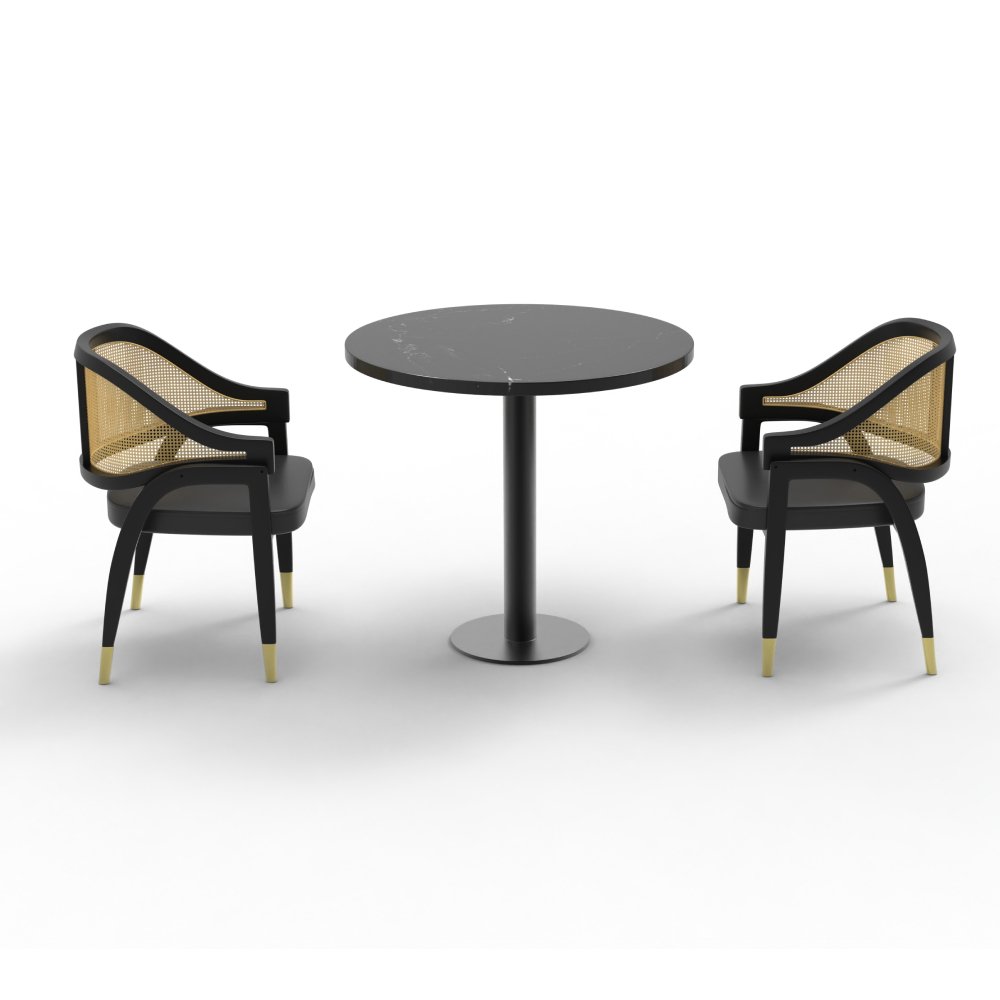 FH-CAMS240502 Customized Modern Luxury Dining Table And Chairs Set Dining Chair For Restaurant Furniture Bar Coffee Shop - Image 8