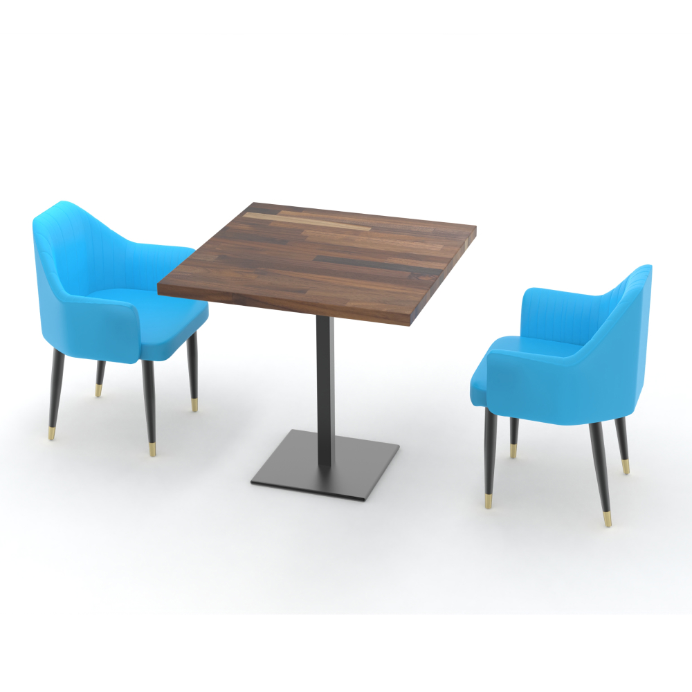 FH-CAMS240504 Customized Last Restaurant Cafe furniture Whitefish Luxury Lounge Blue Chair Restaurant Lake Havasu Chairs