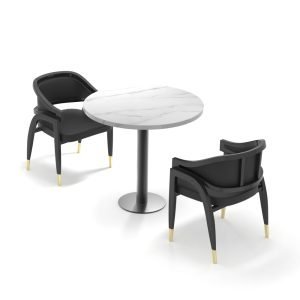 FH-CAWS240501 Customized Wooden Restaurant Chair Coffee Shop Cafe Chairs and Table Restaurant Furniture Set For Dining Room Bar Coffee Shop