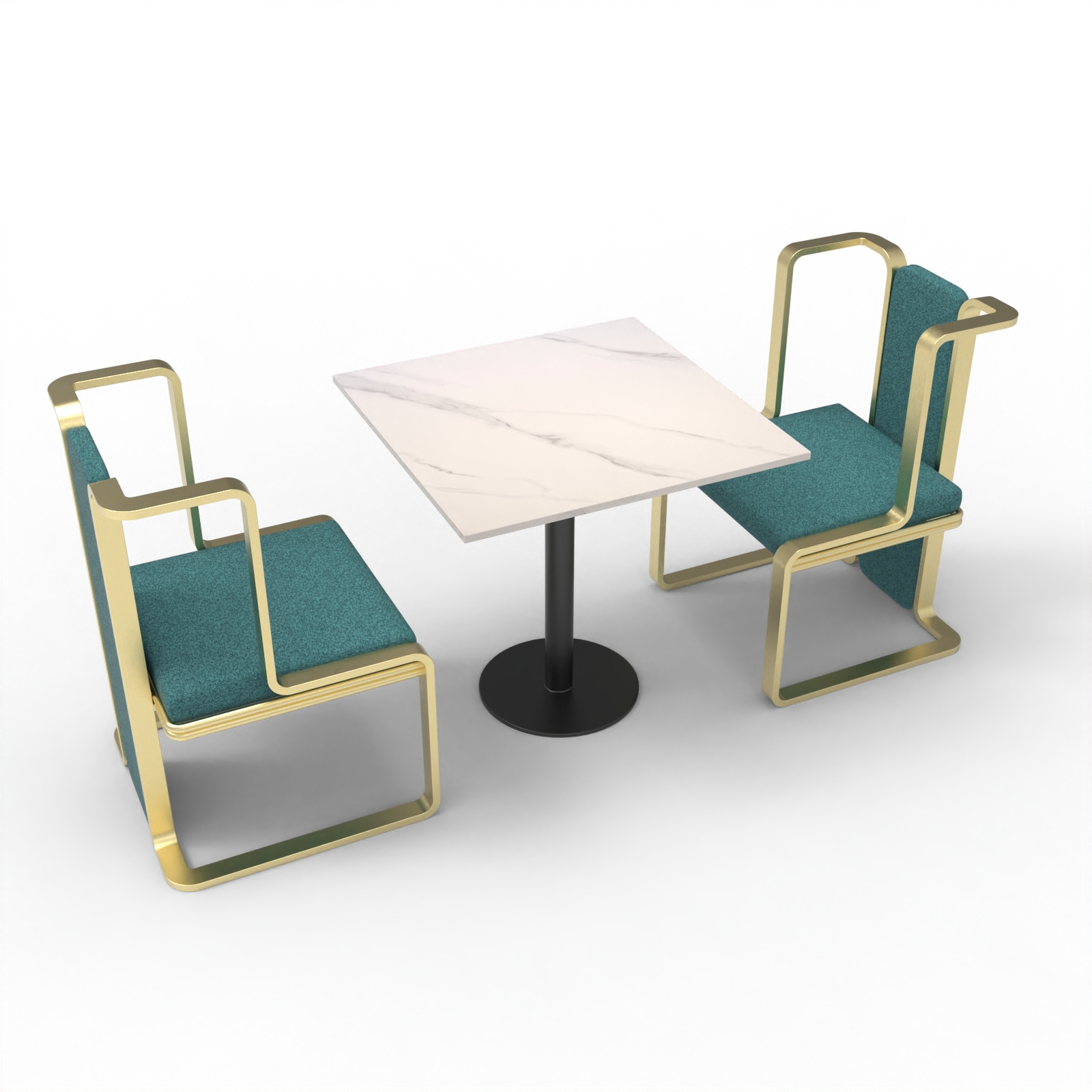 FH-CAM240902 Metal Bending Dining Chairs for Restaurant and Café - Image 9