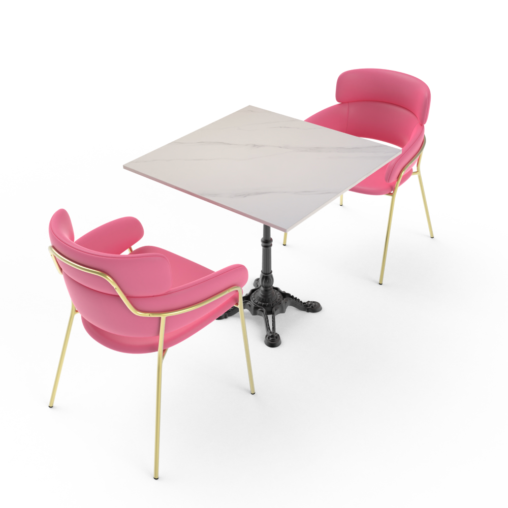 FH-CAM241010 Stylish Pink Metal Chair Suitable for any location - Image 8