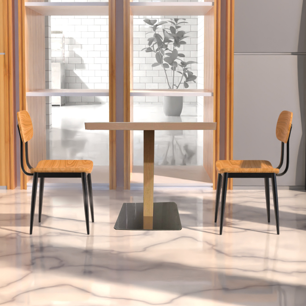 FH–YBM240902Wooden Dining Table Durable Construction - Image 6
