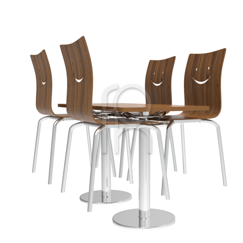 FH-CAM241009 Customized Modern Luxury Dining Table And Chair Set For Restaurant Furniture - Image 11
