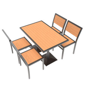 Metal Dining Chair Set