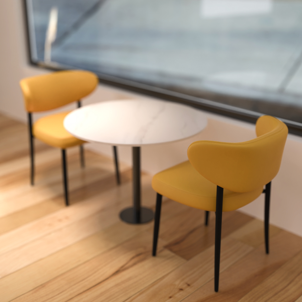 FH-CAM241104 Stylish Metal Leather Chair, Suitable for Any Location - Image 8