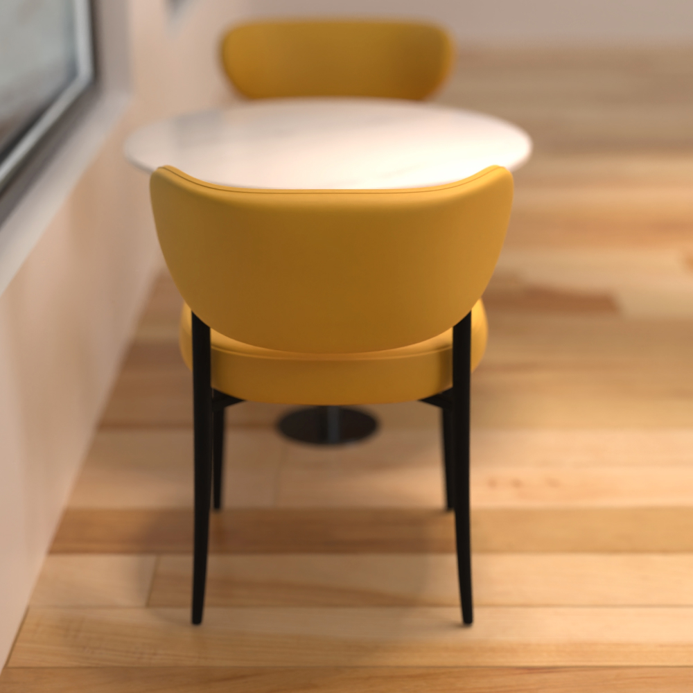 FH-CAM241104 Stylish Metal Leather Chair, Suitable for Any Location - Image 11