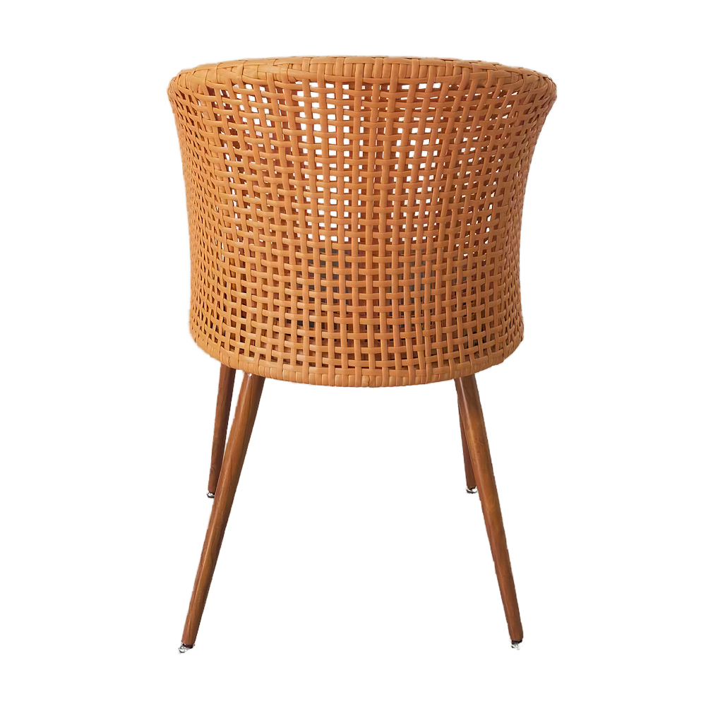 FH-CAM250307 Breathable and comfortable metal rattan chair - Image 5