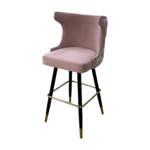 Pink Leather Bar Stools