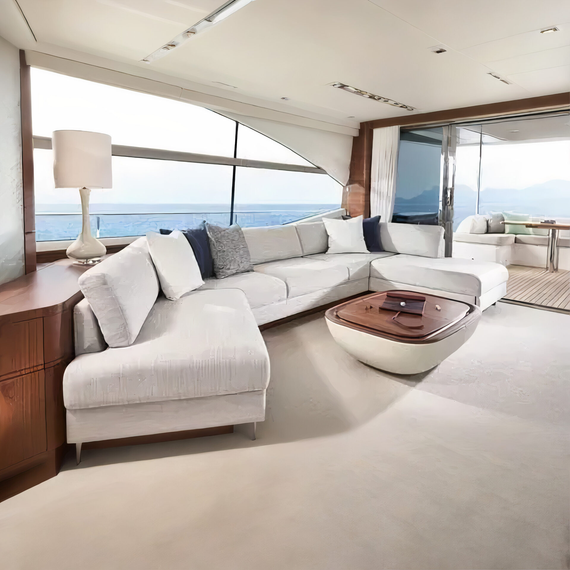 Custom Marine Furniture for Yachts | Waterproof Sofa, Table & Seating | Modular Boat Furniture | OEM/ODM Supported - Image 2