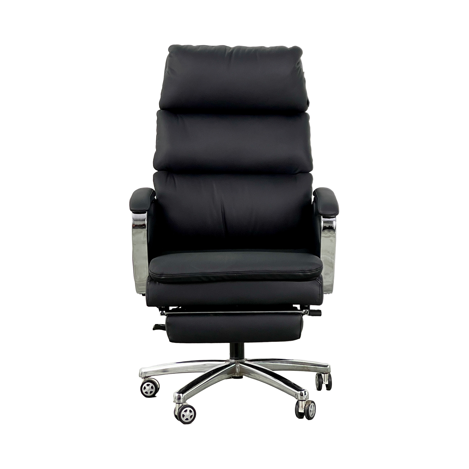 Deluxe Ergonomic Office Chair - Breathable Leather, Adjustable Seat Height & Whisper-Quiet Mobility Casters - Image 7