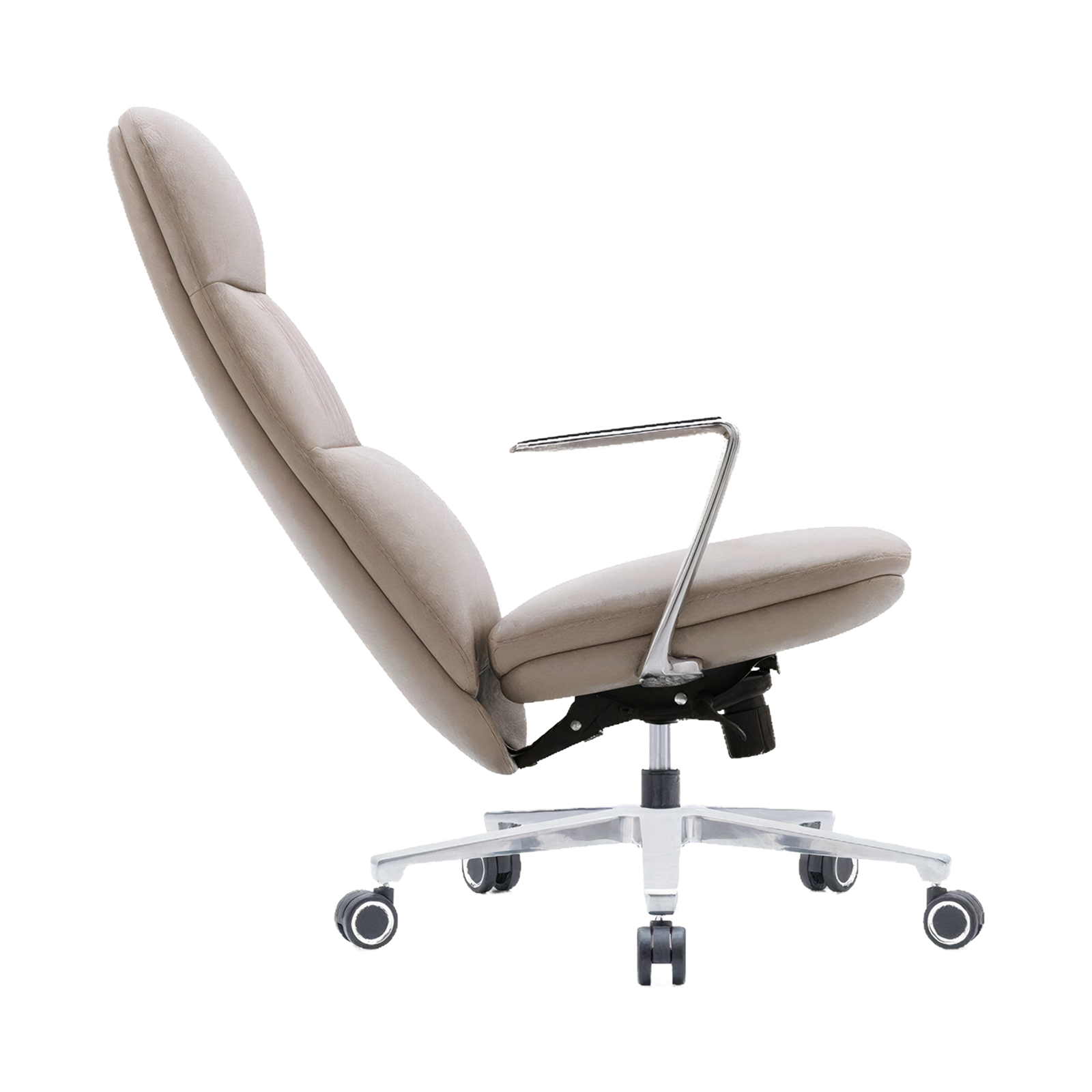 Luxury Executive Leather Office Chair - Premium Metal Frame, Padded Armrests & Ergonomic High-Back Design - Image 3