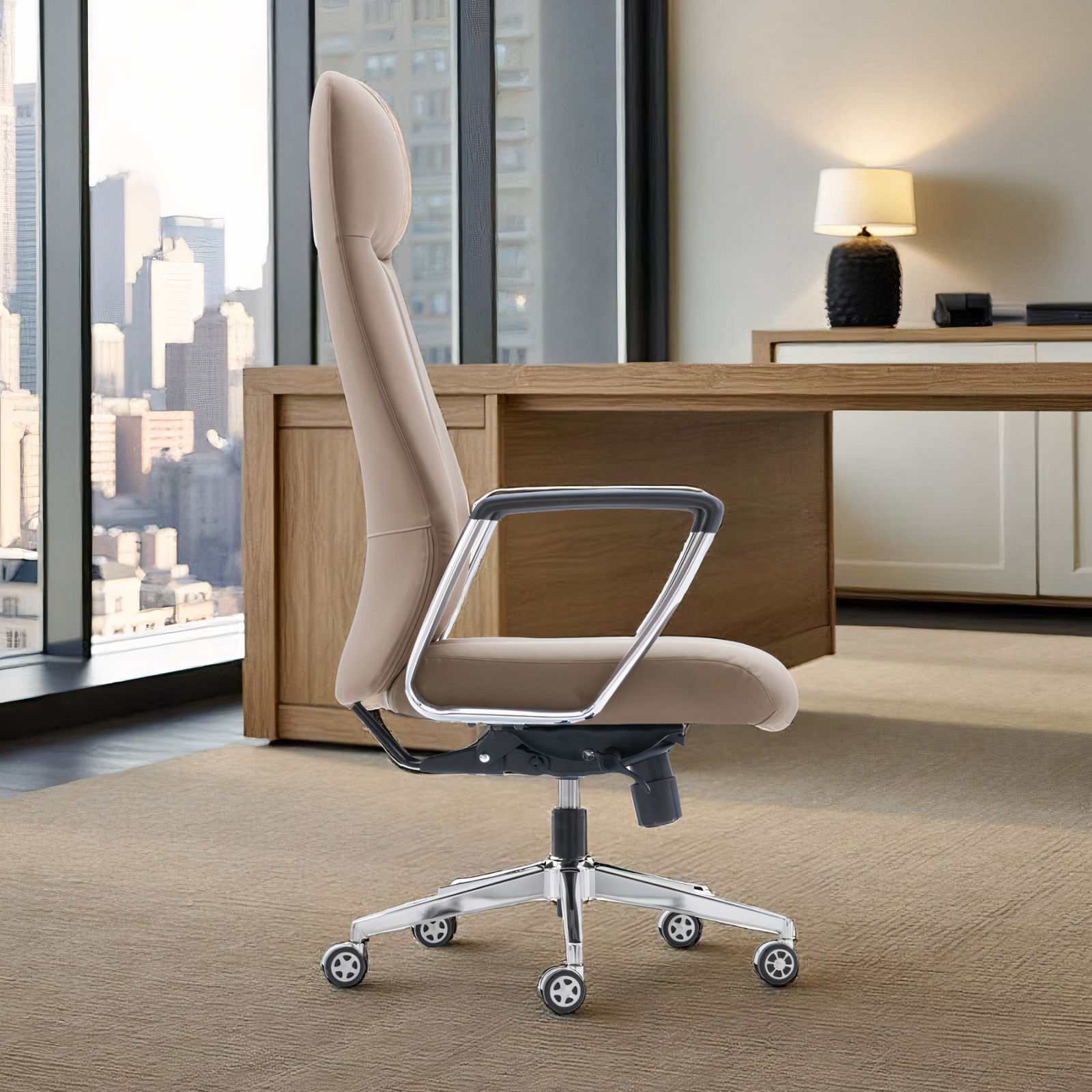 Professional Orthopedic Seat – Climate-Control Leather, Dynamic Recline Lock & Self-Braking Wheel System - Image 5