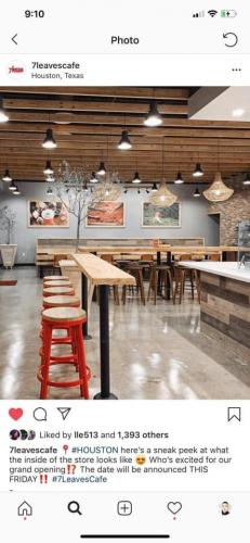 High Class Furniture Work for 7leavescafe Houston, Texas 